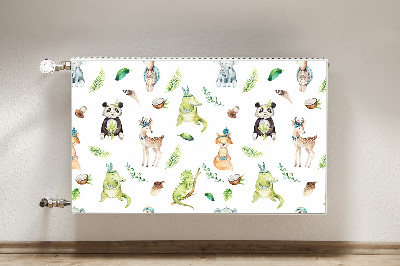 Magnetic radiator mat Happy animals