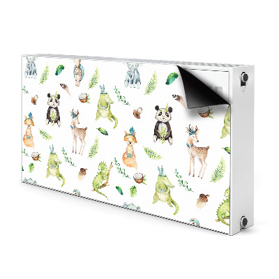 Magnetic radiator mat Happy animals