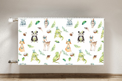 Magnetic radiator mat Happy animals