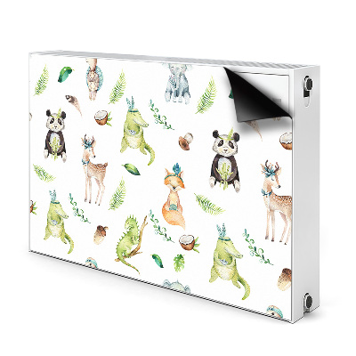 Magnetic radiator mat Happy animals