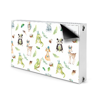 Magnetic radiator mat Happy animals