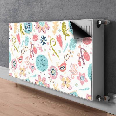 Decorative radiator cover Colorful patterns