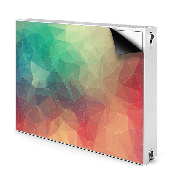 Decorative radiator cover Colorful 3D pattern