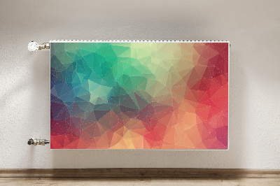 Decorative radiator cover Colorful 3D pattern