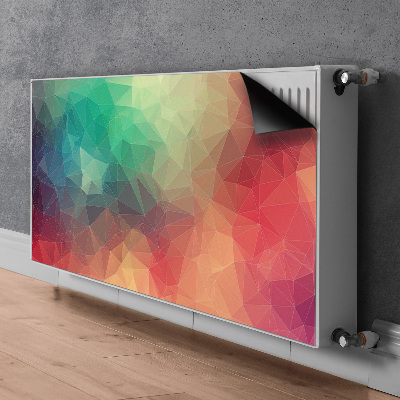 Decorative radiator cover Colorful 3D pattern