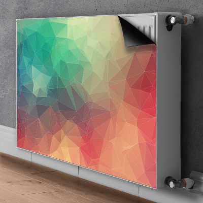 Decorative radiator cover Colorful 3D pattern