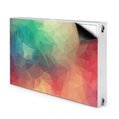 Decorative radiator cover Colorful 3D pattern