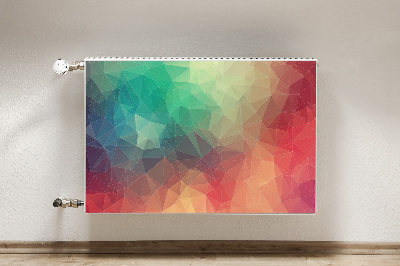 Decorative radiator cover Colorful 3D pattern