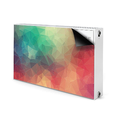 Decorative radiator cover Colorful 3D pattern