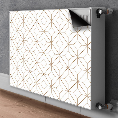 Magnetic radiator mat Geometric diamonds