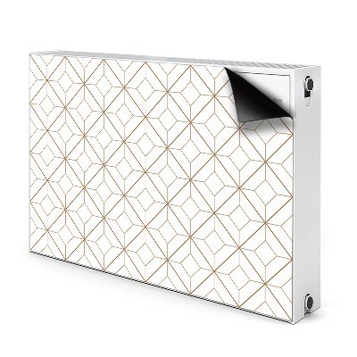 Magnetic radiator mat Geometric diamonds