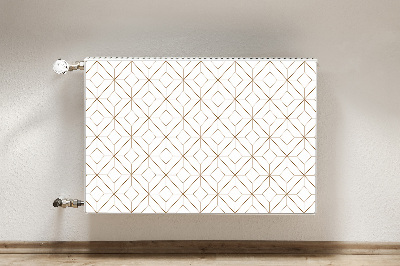 Magnetic radiator mat Geometric diamonds