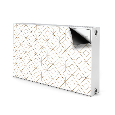 Magnetic radiator mat Geometric diamonds