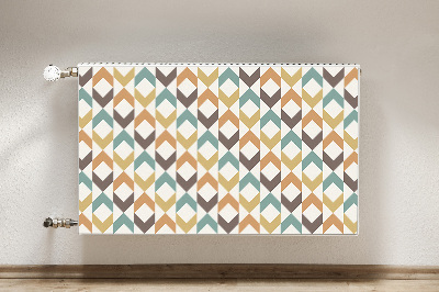 Magnetic radiator mat Retro shapes