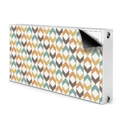 Magnetic radiator mat Retro shapes