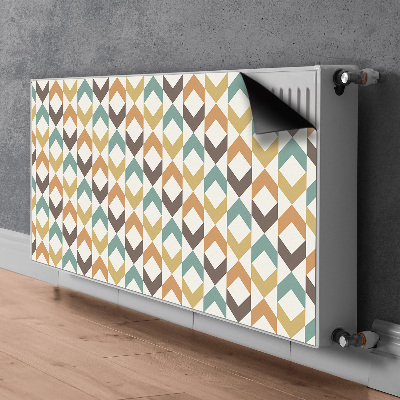 Magnetic radiator mat Retro shapes