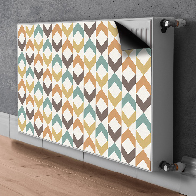 Magnetic radiator mat Retro shapes