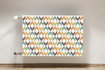 Magnetic radiator mat Retro shapes