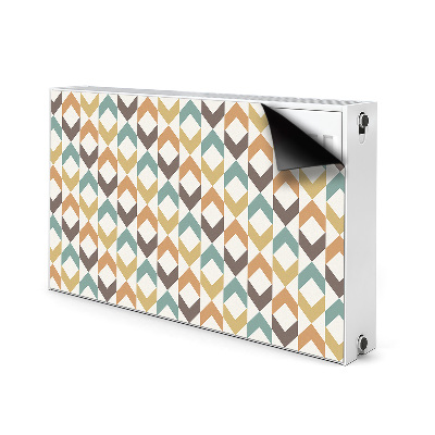 Magnetic radiator mat Retro shapes