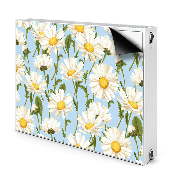 Printed radiator mat Chamomile flowers