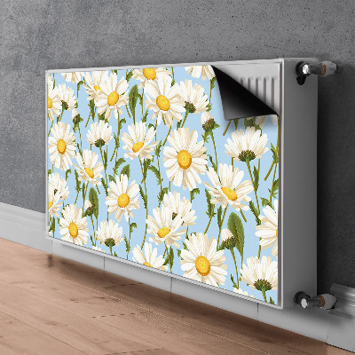 Printed radiator mat Chamomile flowers