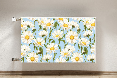 Printed radiator mat Chamomile flowers