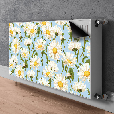 Printed radiator mat Chamomile flowers