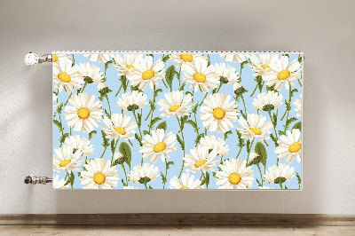 Printed radiator mat Chamomile flowers