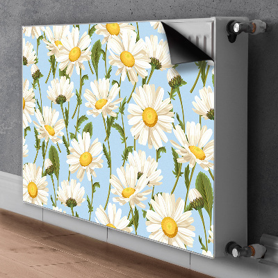 Printed radiator mat Chamomile flowers