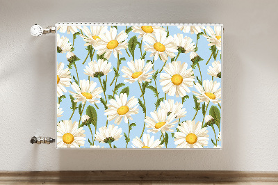 Printed radiator mat Chamomile flowers