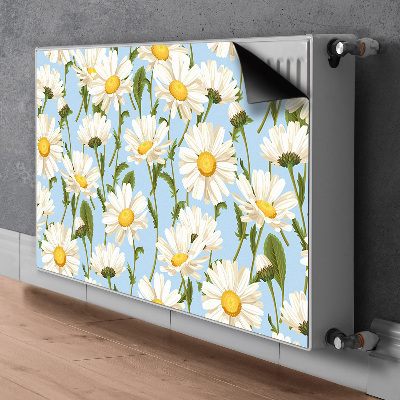 Printed radiator mat Chamomile flowers