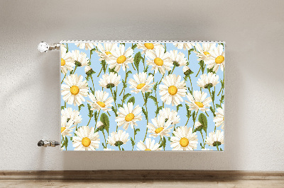 Printed radiator mat Chamomile flowers