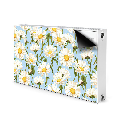 Printed radiator mat Chamomile flowers