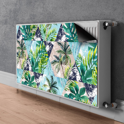 Decorative radiator cover Tropical mosaic