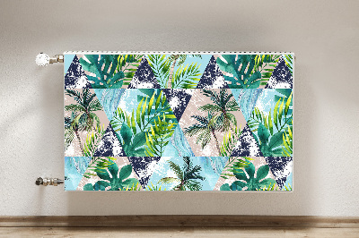 Decorative radiator cover Tropical mosaic