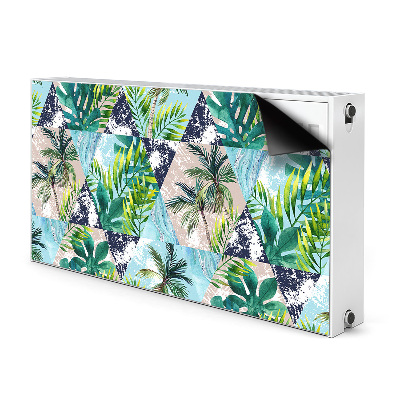 Decorative radiator cover Tropical mosaic