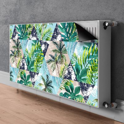 Decorative radiator cover Tropical mosaic