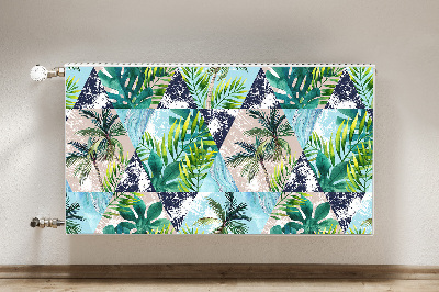 Decorative radiator cover Tropical mosaic