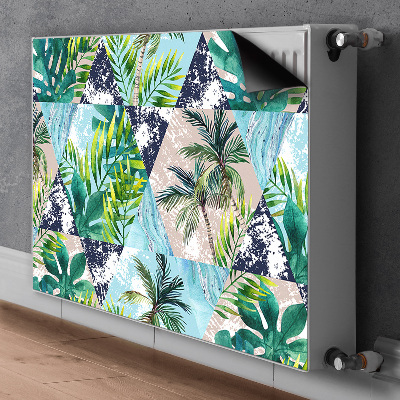 Decorative radiator cover Tropical mosaic