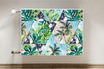 Decorative radiator cover Tropical mosaic