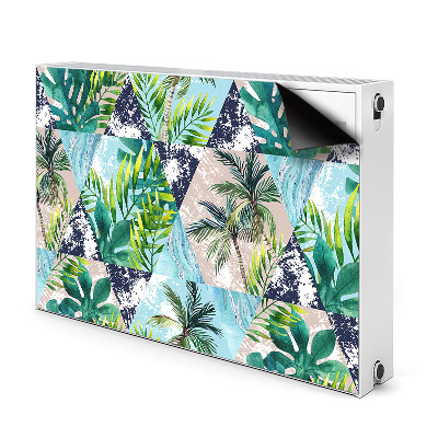 Decorative radiator cover Tropical mosaic