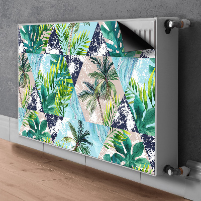 Decorative radiator cover Tropical mosaic