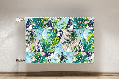 Decorative radiator cover Tropical mosaic