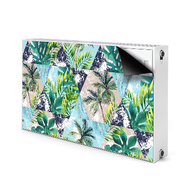 Decorative radiator cover Tropical mosaic