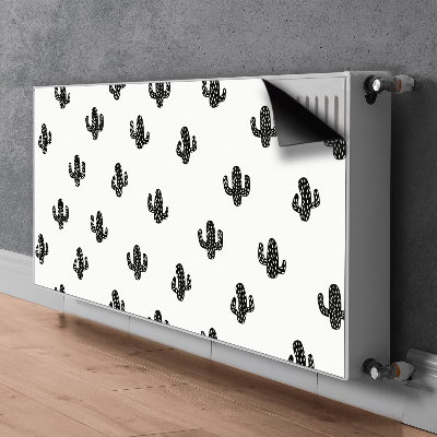 Decorative radiator cover Cactus pattern