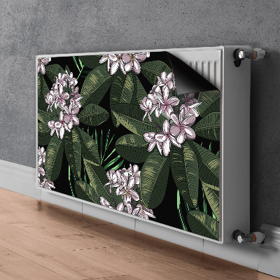 Magnetic radiator mat Exotic flowers