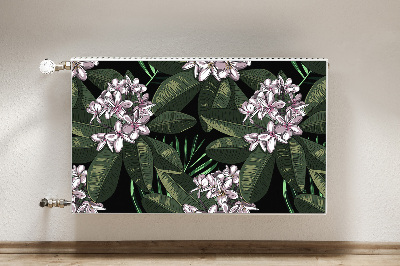 Magnetic radiator mat Exotic flowers