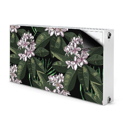 Magnetic radiator mat Exotic flowers