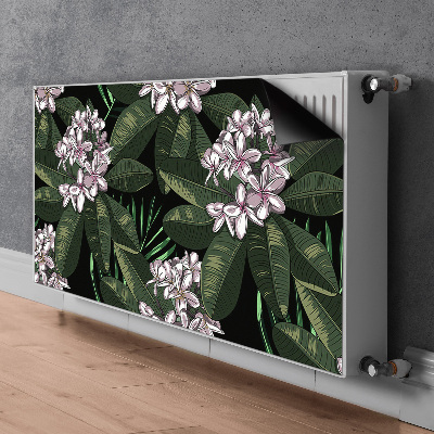 Magnetic radiator mat Exotic flowers