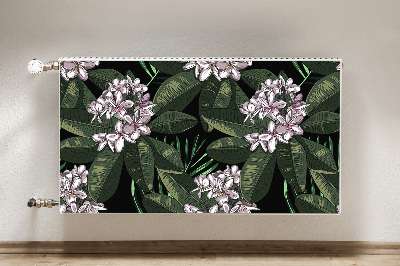 Magnetic radiator mat Exotic flowers